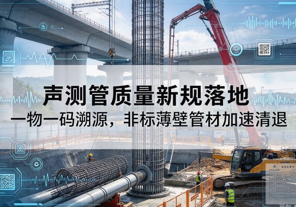 湛江声测管质量新规落地，一物一码溯源，非标薄壁管材加速清退